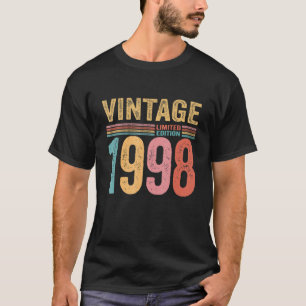  1998 24 jaar oude verjaardag t-shirt