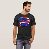 1999-04 Corvette Blue Car T-shirt (Voorkant volledig)