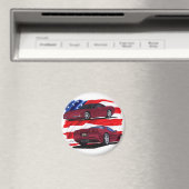 1999-04 Corvette maroon Magneet (Insitu (Vaatwasser))