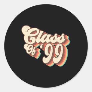 1999 CL reünie retro CL van 99 middelbare school a Ronde Sticker