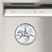 1999 Delaware State Quarter magneet (Insitu (Vaatwasser))