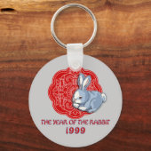 1999 Het Jaar van de konijnencadeaus Sleutelhanger (Voorkant)