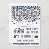 1999 High School College Reunion Uitnodiging (Voorkant / Achterkant)