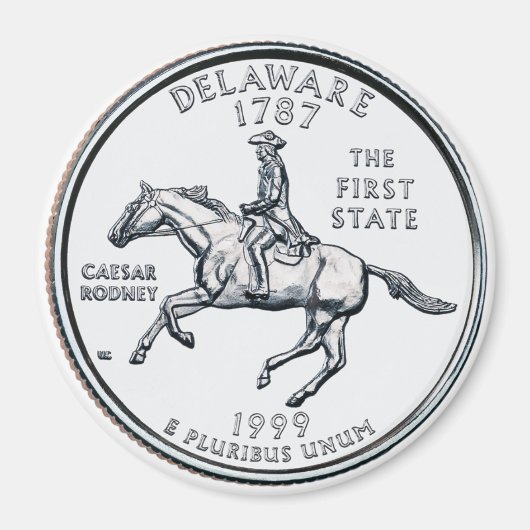 1999 Magnet du quartier d'état du Delaware (Devant)