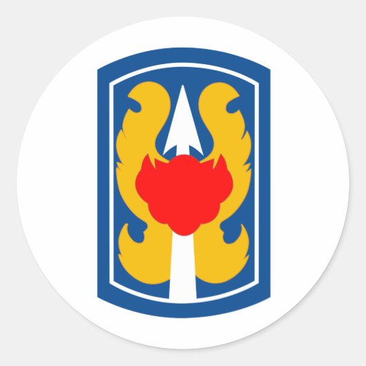 199e Lichte infanteriebrigade Ronde Sticker (Voorkant)