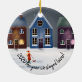 19-2020 het jaar dat we thuisbleven keramisch ornament (Achterkant)