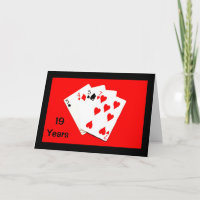 19 Ans C'est Important ! Carte d'anniversaire