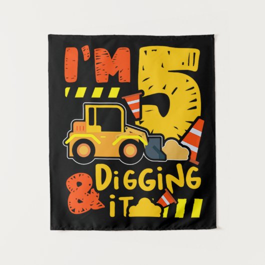 19.Bouwwagens voor een constructietrucks fa Wandkleed (Voorkant)