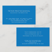 19 Carte de visite moderne professionnel ciel bleu (Devant / Derrière)