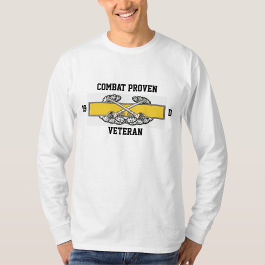 , 19, D, Combat Proven, Veteran T-shirt (Voorkant)