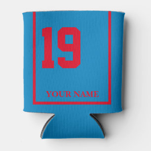 19 Denim Blauw Rood Paard Zadeldeken Custom Blikjeskoeler
