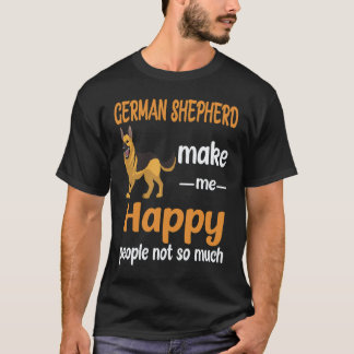 19 Duitse Herders maken me gelukkig Mensen niet zo T-shirt