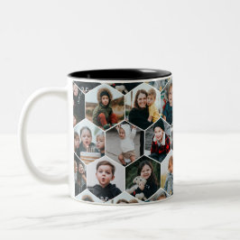 19-Foto Bijenkorf Collage Tweekleurige Koffiemok