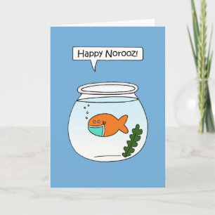 19 Happy Norooz Goldfish Humor Kaart