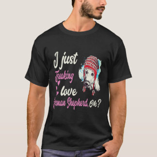 19 Ik hou gewoon van Duitse Herder OK Duitse T-shirt