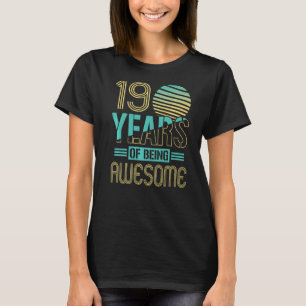 19 jaar 19e verjaardag 19 t-shirt