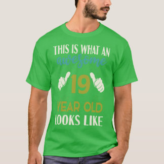 19 jaar oud Verjaardag T-shirt