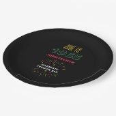 19 juni 1865 Juneteenth Black History Fireworks Papieren Bordje (Gekanteld)