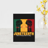 19 juni 1865 Zwarte Onafhankelijkheidsdag Kaart (Gele Bloem)