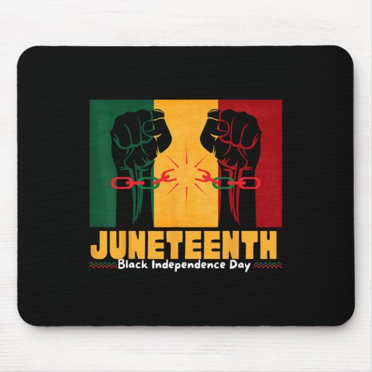 19 juni 1865 Zwarte Onafhankelijkheidsdag Muismat (Voorkant)