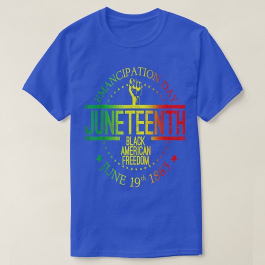19 juni Afrikaanse Amerikaan T-shirt (Design voorkant)