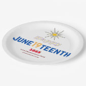 19 juni papieren bordje (Gekanteld)