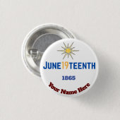 19 juni ronde button 3,2 cm (Voorkant /achterkant)