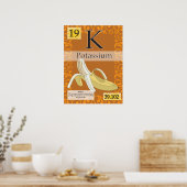 19. Kalium (K) Periodieke tabel van de elementen Poster (Keuken)