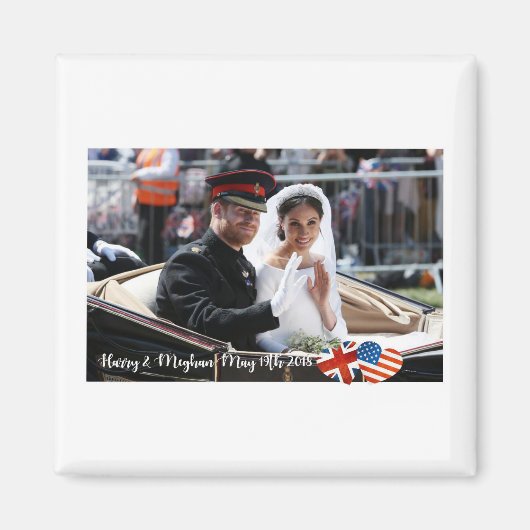 19 mei 2018: Toen Harry trouwde met Meghan Magneet (Voorkant)