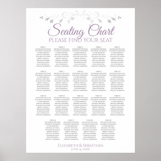 19 Tableau Lavande sur le Mariage blanc (Devant)