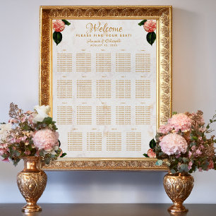 19 Tableau Sièges Mariage Marbre Camellia