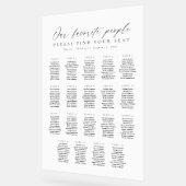 19 Tables Favorite People Acrylic Seating Chart (Angle)