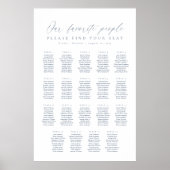 19 Tafels Onze Favoriete Mensen Zittinglijst Poster (Voorkant)