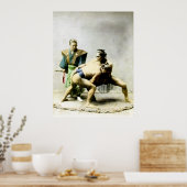 19de C. Japanse woestenaars Poster (Keuken)