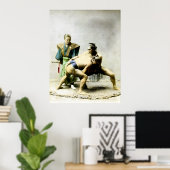 19de C. Japanse woestenaars Poster (Thuiskantoor)