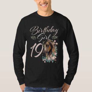 19de verjaardag van het meisje van 19 jaar oud dag t-shirt