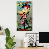 19e affiche de tabac C. Crusader (Bureau à domicile)