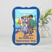 19e anniversaire du cancer Invitations du parti (Debout devant)