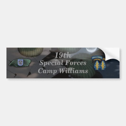 19e Bumpersticker van het speciale legerkamp Willi (Voorkant)