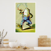 19e C. Kikker voor het roken van buizen Poster (Keuken)