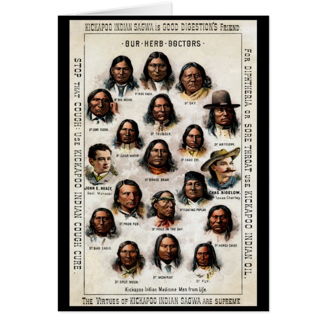 19e C. Poster en médecine indienne (Devant)