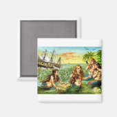 19e C. Zeemeermin Magneet (Voorkant / Achterkant)