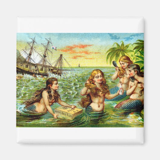 19e C. Zeemeermin Magneet (Voorkant)