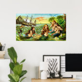 19e C. Zeemeermin Poster (Thuiskantoor)