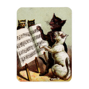 19e C. Zingende katten Magneet