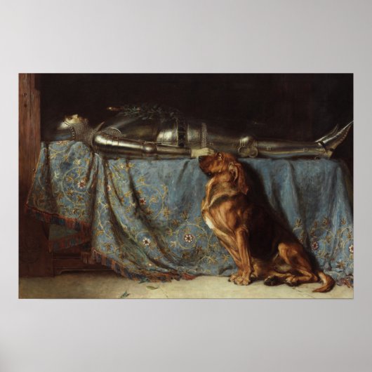 19e eeuw bloedhond poster (Voorkant)