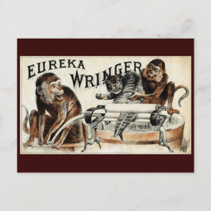 19e eeuw Eureka Wringer Briefkaart