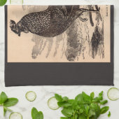 19e eeuw Gallus Sonneratii Roster Theedoek (Gevouwen)