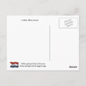 19e eeuw Leiden, hoofdstraat Briefkaart (Achterkant)