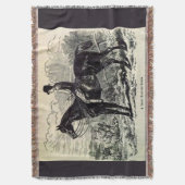 19e eeuw print A Light Hunting Horse Deken (Voorkant Verticaal)